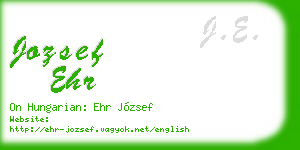 jozsef ehr business card